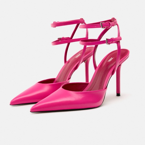 Zara | Shoes | Sale Zara Heeled Leather Slingbackssale  display picture 1